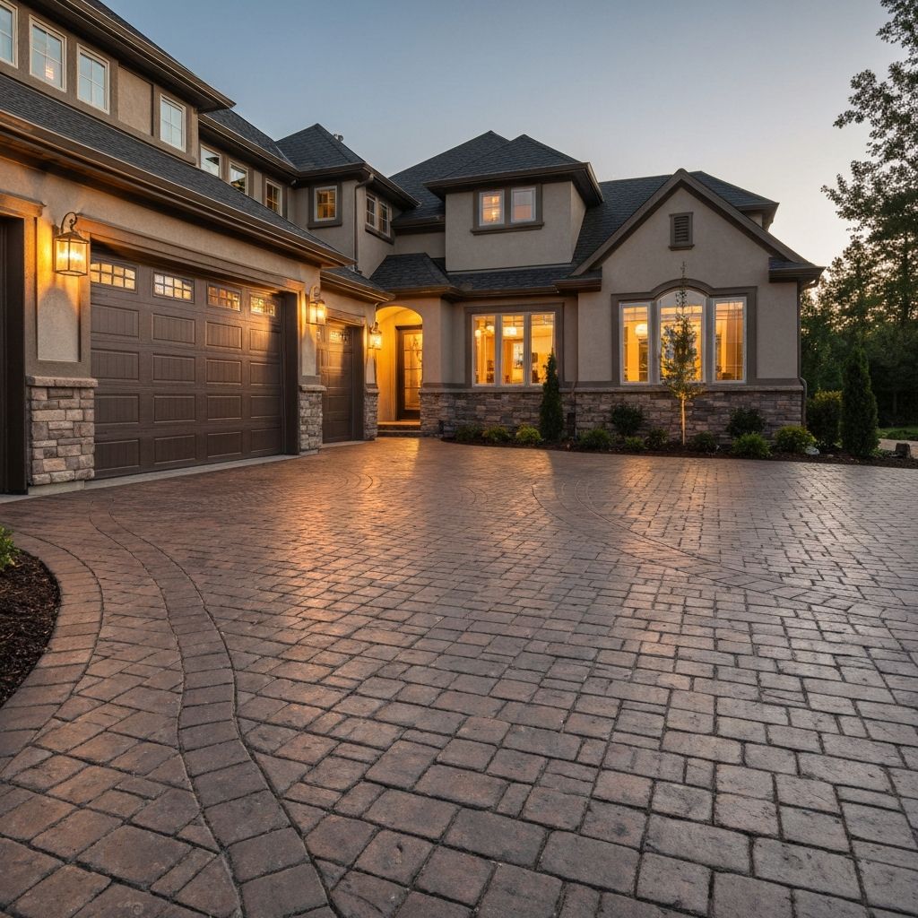 Stamped Concrete Driveway